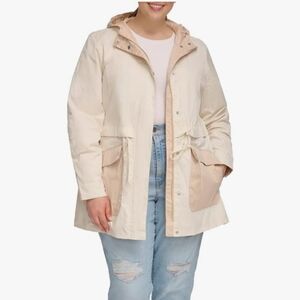 NEW Levi's womens Cinch Waist Hooded Parka